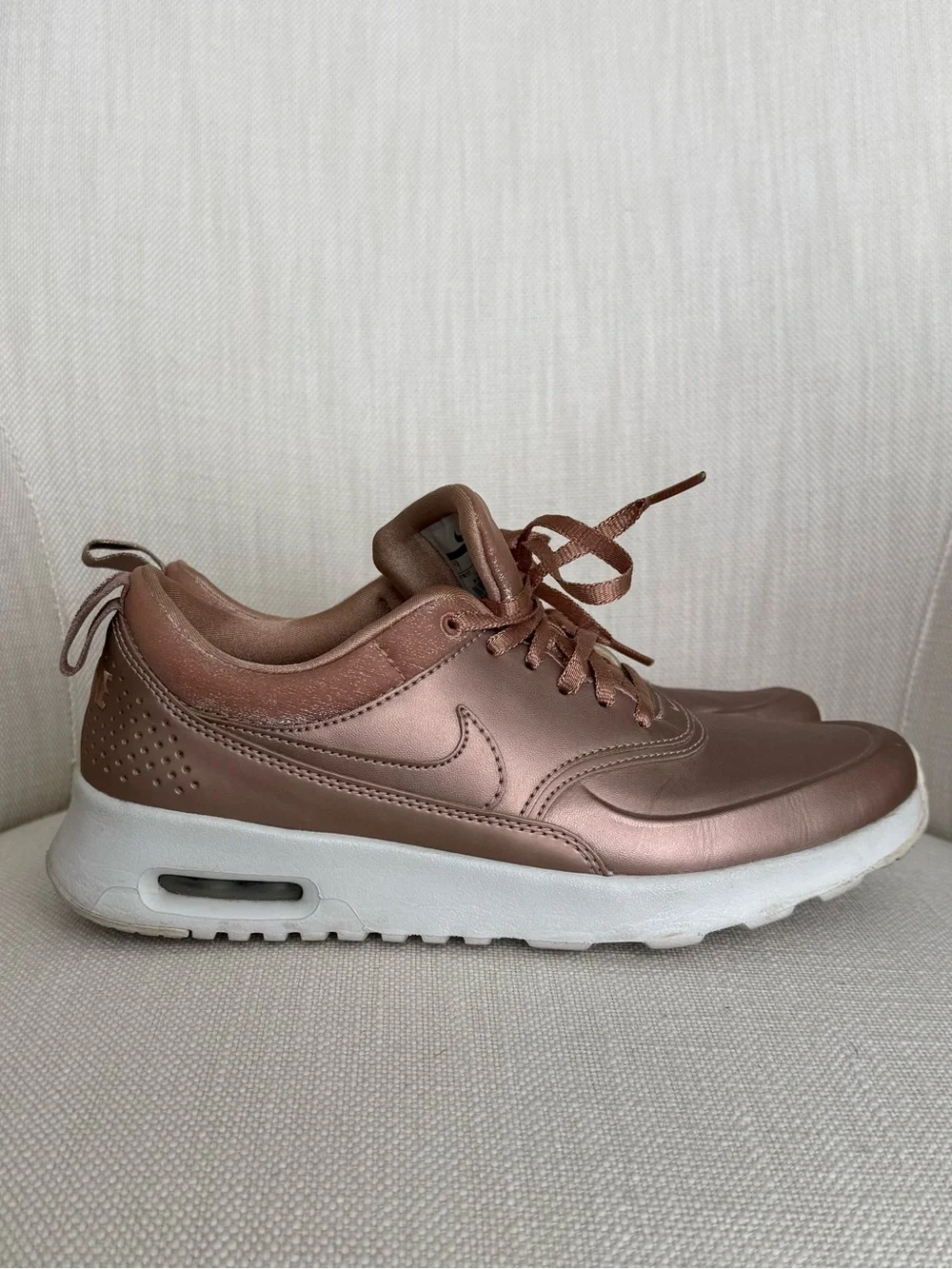 Nike Women's Air Max Thea Metallic Rose Brown Sneaker